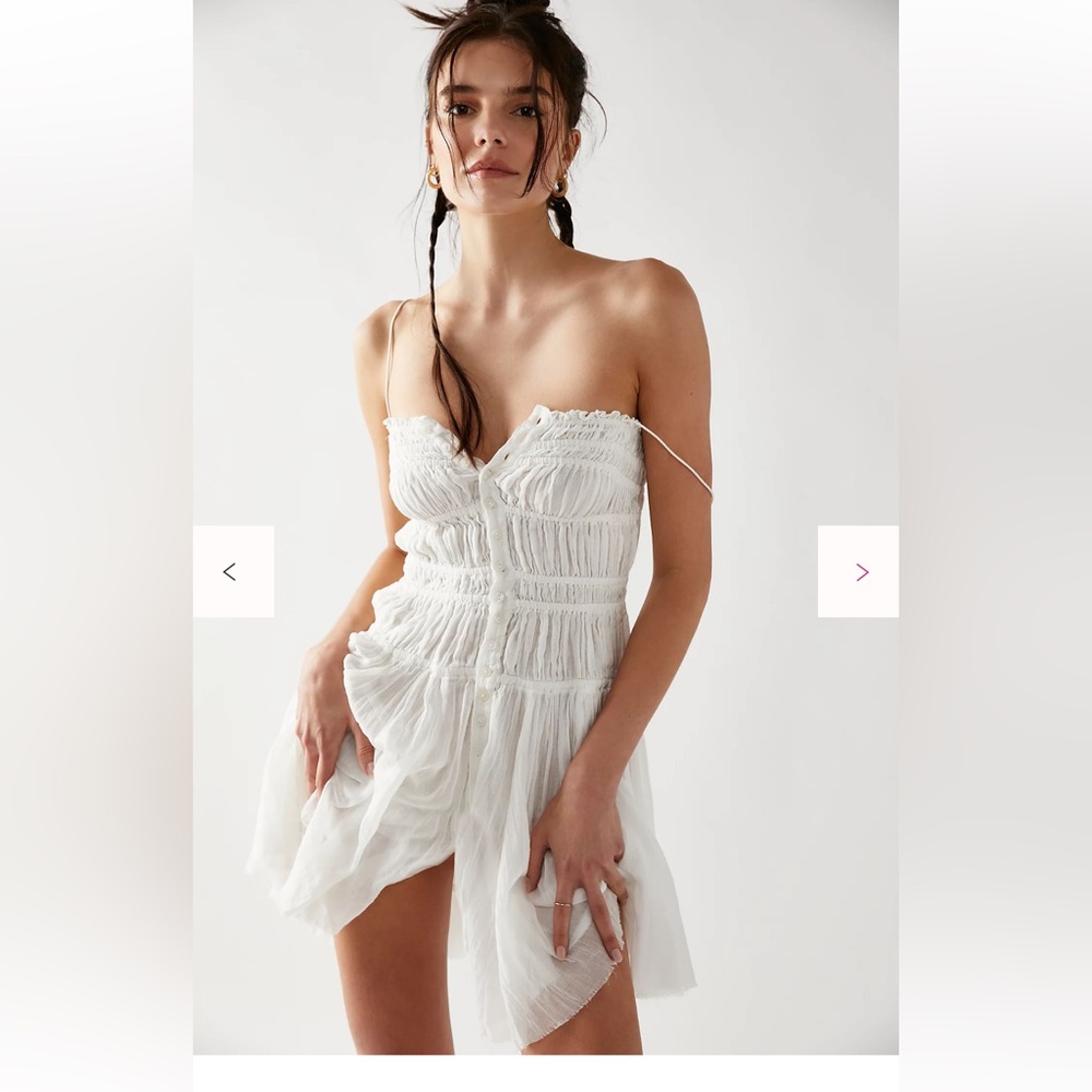 Elegant White Women's Dress